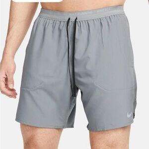 Nike Stride Men’s Dri-Fit Grey Running Shorts